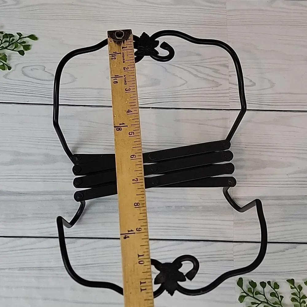 Longaberger Wrought Iron Expandable Trivet Black 11